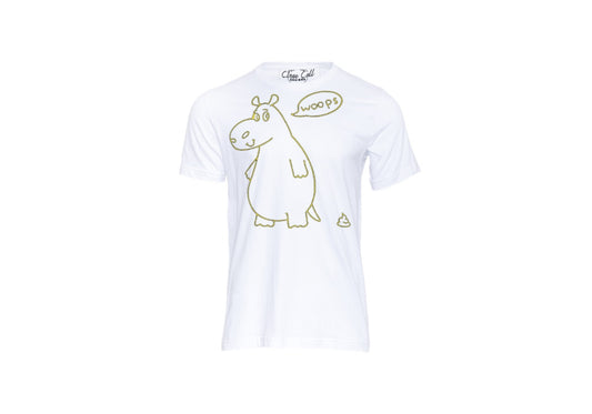 Woops Hippo Had An Accident-Unisex T-Shirt {Unisex}