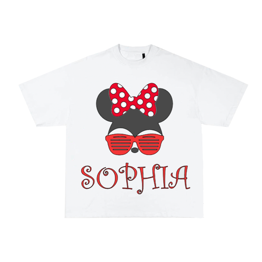 Custom Name-Minnie Mouse All Ages T-Shirt.