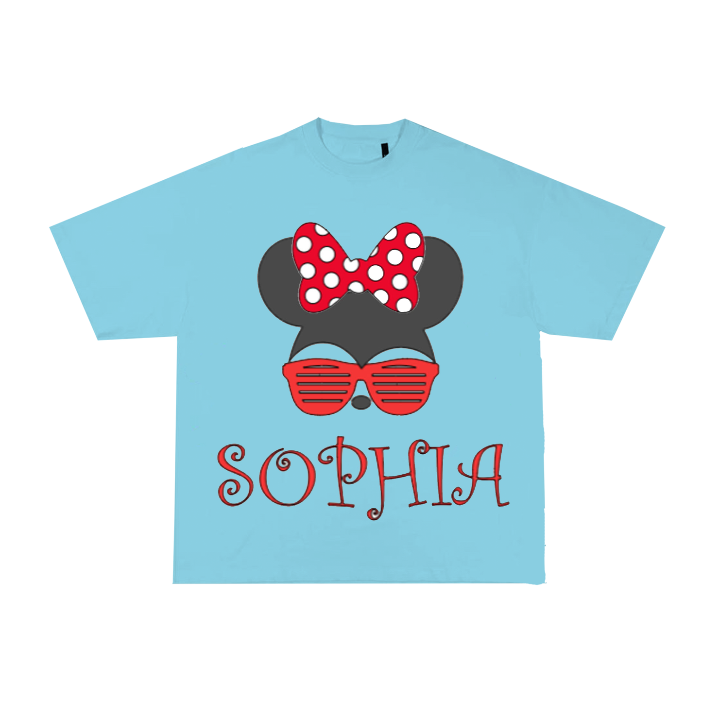 Custom Name-Minnie Mouse All Ages T-Shirt.